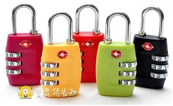 美國TSA海關鎖 旅行箱密碼鎖 TSA335 防盜