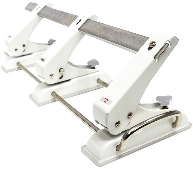 바이하츠 3공 이동펀치 25매 천공BY-3H, 화이트 (새상품), 1세트