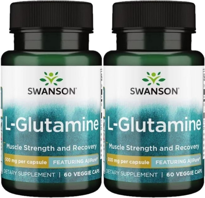 스완슨 엘 글루타민 500mg, 60정, 2팩, 60정