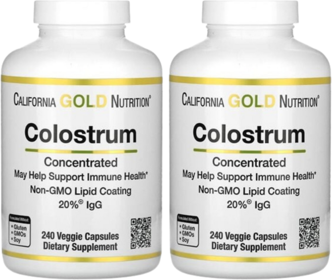 캘리포니아 골드 뉴트리션 초유 240캡슐 2통, 2개, 240정