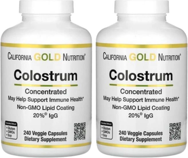 캘리포니아 골드 뉴트리션 초유 240캡슐 2통, 240정 - 쿠팡
