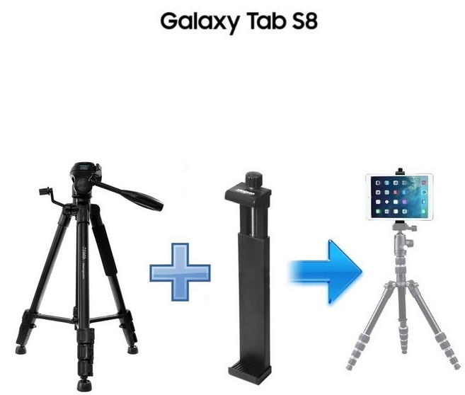 갤럭시탭 S8 삼각대+거치대 SET, 갤럭시탭S8 삼각대+거치대 SET, 1개