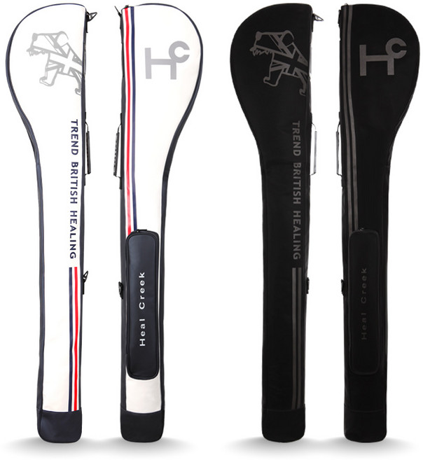 힐크릭 골프 하프백 힐크릭독 하프주머니 10개수납 클럽케이스, 화이트