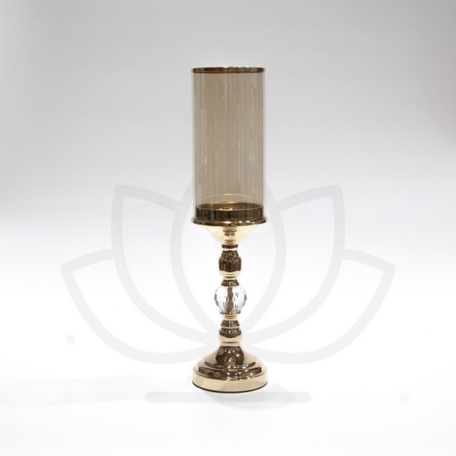 연화양초 만월 바람막이유리촛대-대형 [무인쇄], 1개