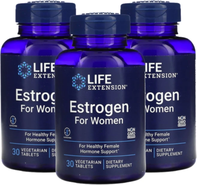 라이프익스텐션 에스트로겐 이소플라본 브로콜리 바이텍스 30정 4주분, 3개 - 쿠팡