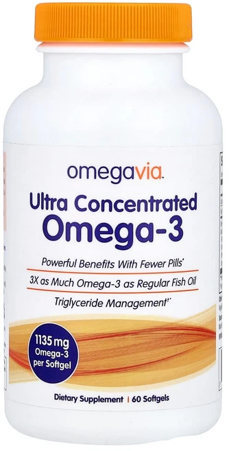 오메가비아 울트라 오메가-3 1135mg 60 정 OmegaVia, 1개, 60정 - 쿠팡