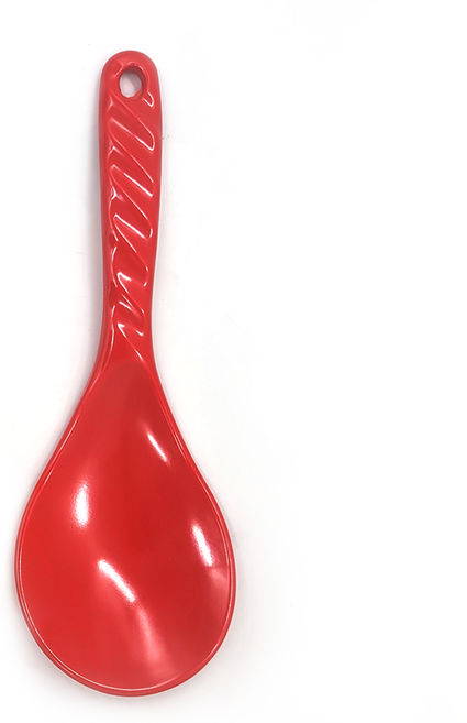 쿡스넷 멜라민 오목주걱 (왕대/색상랜덤), 연두, 1개