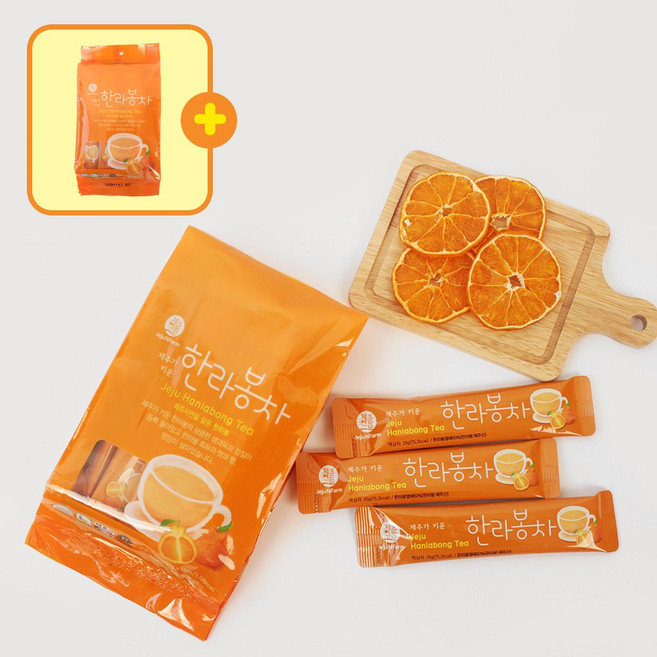 1+1 제주도 한라봉 차 스틱 375g, 2개