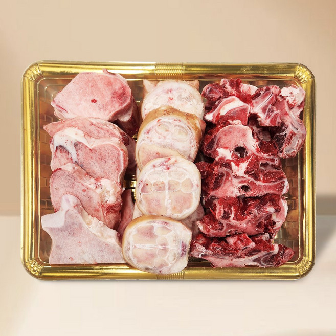 한우 사골 우족 잡뼈 선물세트 곰거리 모듬 곰탕용 몸보신, 몸보신세트 (사골2kg+우족2kg), 4kg, 1개