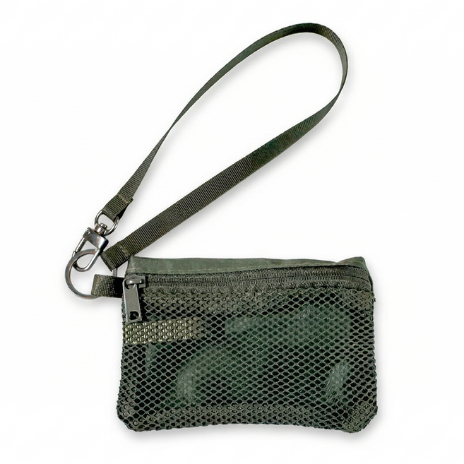 올리스트 스트랩 메쉬 동전 카드 지갑