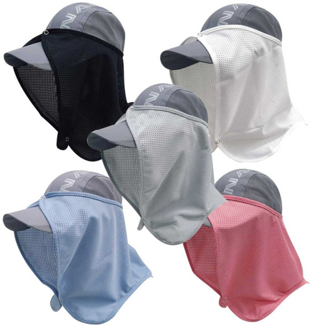 (주)에이스샵_국산제품 나스카 햇빛가리개 캡선가드 남여공용 프리사이즈 uv차단 등산 낚시, 햇빛가리개(화이트), 1개