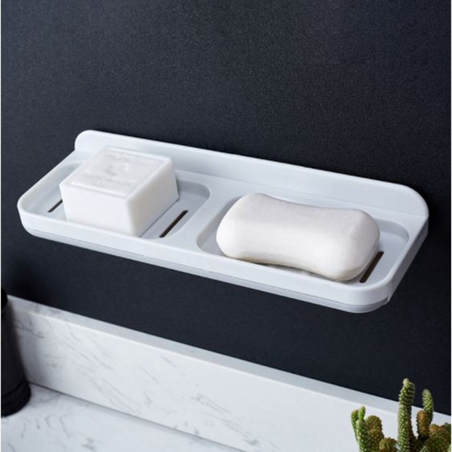雙格瀝水肥皂盒, 1個