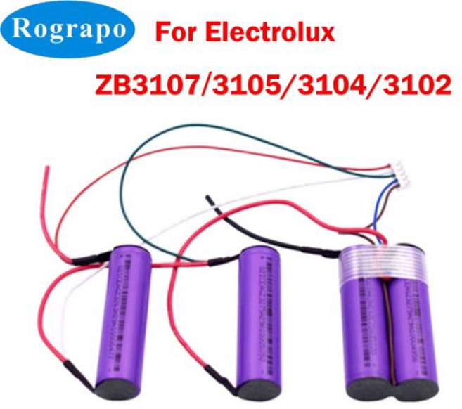 플러그가 달린 로봇 진공 청소기용 리튬 이온 배터리 팩 Electrolux ZB3102 ZB3104 ZB3105 ZB3106AK ZB3107 14.4V 3400mAh 2800mAh, 02 3400mAh, 1개