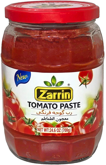 자린 - 유리병 토마토 페이스트 24.6 온스 (700g) Zarrin - Tomato Paste in a glass jar 24.6 oz (700g) Product of T, 1개, 700g