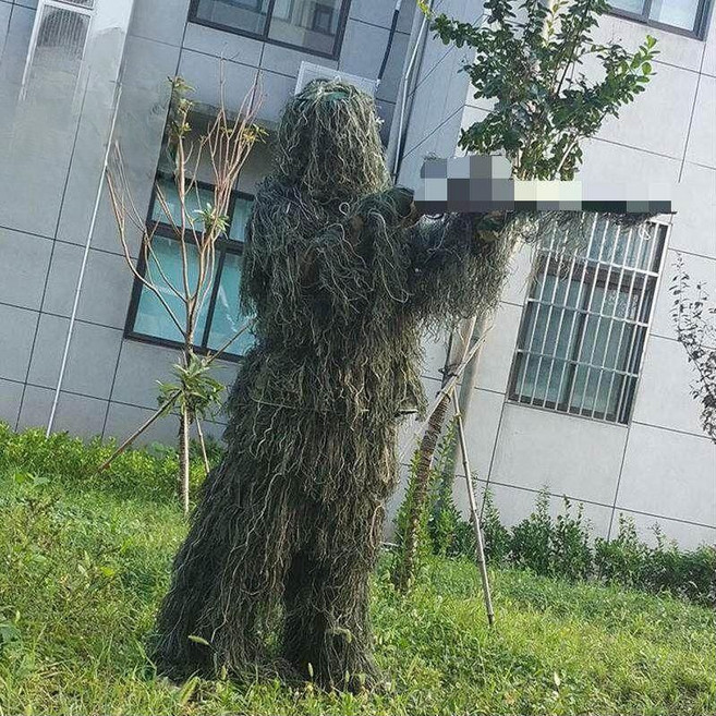 길리 슈트 위장복 케이프 망토 밀리터리 키즈 위장 잔디, 6.5점세트(샌드)빅보이140-160cm