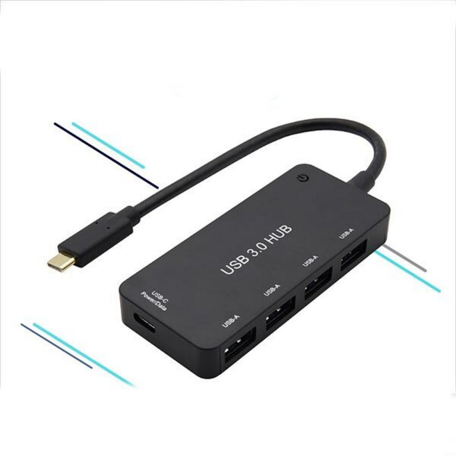DM851 타입 C 보호회로 포트 확장 USB 4포트 허브, 1개