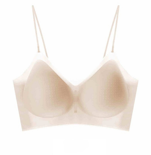 涼感細肩帶內衣 無鋼圈無痕美背內衣