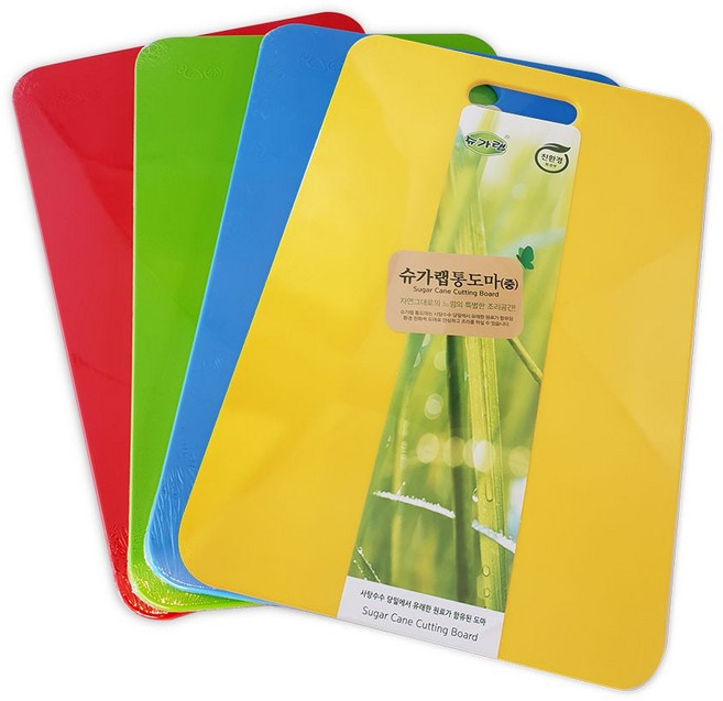 슈가랩 통도마 친환경 중(355x235x10mm) 사탕수수, 파랑, 1개