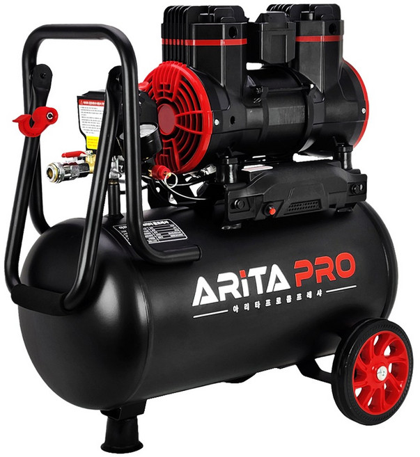 아리타프로 4마력급 에어 콤프레샤 24리터 AR-CMP24 저소음 오일리스, 1개