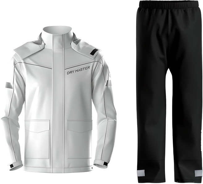 드라이마스터 라이딩 우비 상하의 세트, 그레이