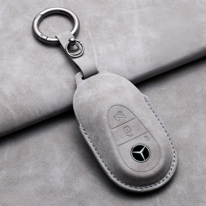 와치미 벤츠 호환 자동차 키홀더 키케이스, 그레이, C타입