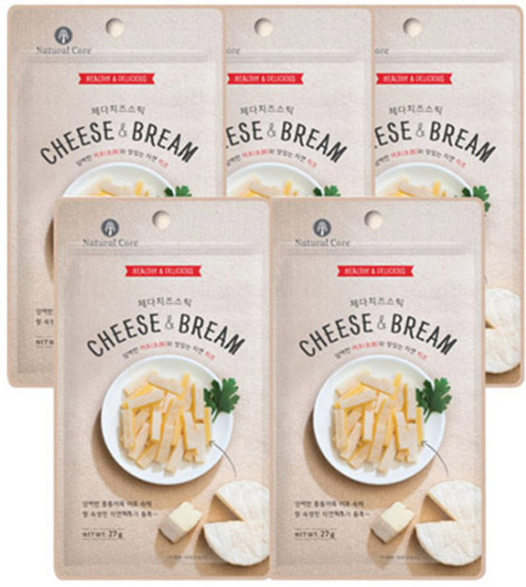 네츄럴코어 강아지 치즈 영양간식, 치즈브림(체다치즈)5개묶음, 1개