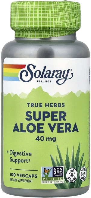 몸이개운해져요 Solaray 트루 허브스 슈퍼 알로에베라 베지 캡슐 100정 좋은하루되세요 감사합니다, 1개 - 쿠팡