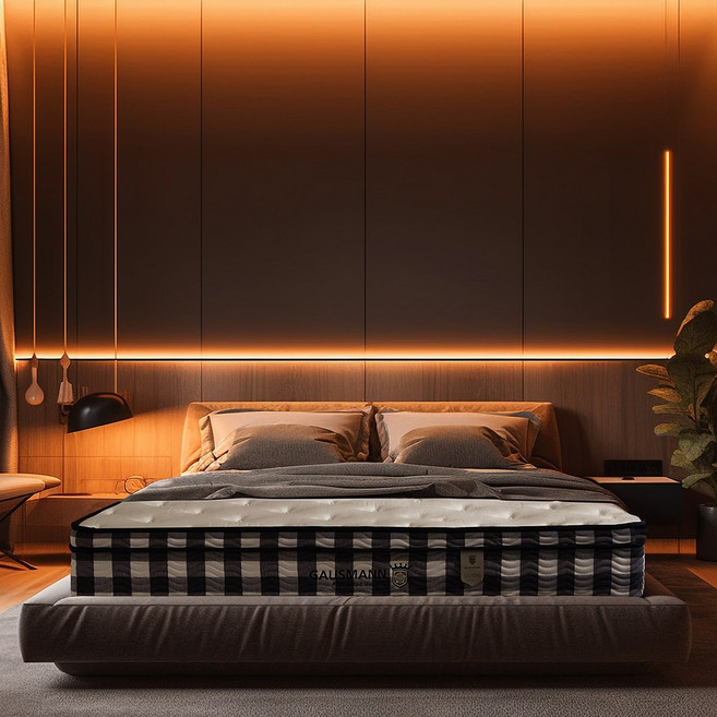 [리비니아] 볼륨 유로 텐셀 필로우탑 28T 독립스프링 롤팩 침대 매트리스 ( P SS Q K ), 그레이