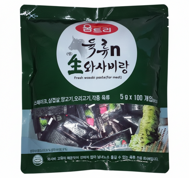 움트리 육류n 생 와사비랑, 200개, 5g