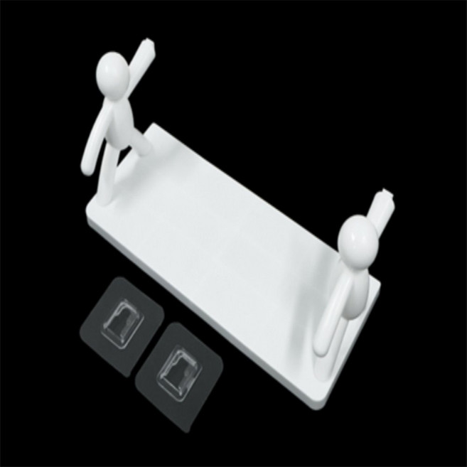 콩군하우스 무타공 정리지지대 선반 부착형