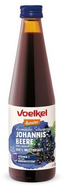 Voelkel 黑醋栗汁 100% 純果汁, 1個, 330ml