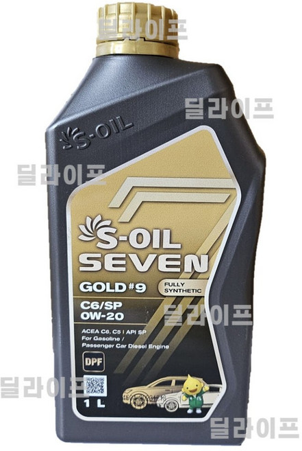 에스오일 세븐골드 샵9 0W20 C6 1L, 1개