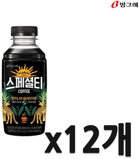 빙그레 아카페라 스페셜티 콜롬비아, 460ml, 12개, 1개입