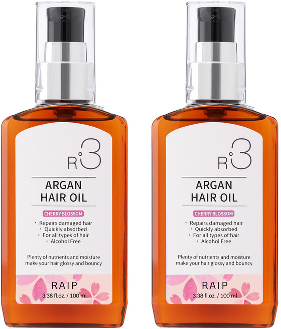 라입 R3 아르간오일 헤어에센스 체리블라썸, 2개, 100ml