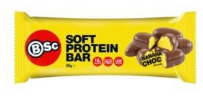 BSc 바디사이언스 소프트 프로틴 바 바나나 쵸콜릿 55g 06050, One Color, 1개