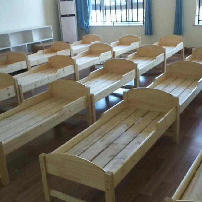 幼兒園牀實木午睡專用兒童牀松木託管午休牀早教疊疊木製牀批發廠, 創意兒童牀