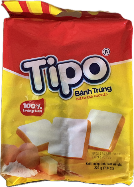 티포 크림 에그 쿠키, 220g, 4개
