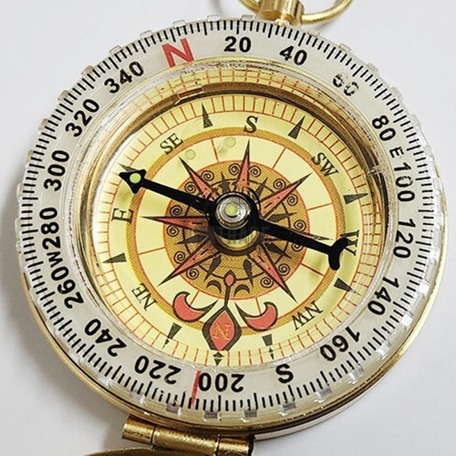 축광 발광 등산 캠핑 나침반 선박용나침반 어린이나침반, 1개