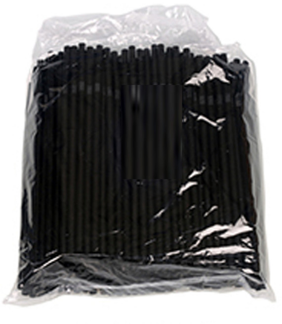 25cm 8mm 블랙 자바라 스트로우 음료용 1봉 250개, 1개, 250개입