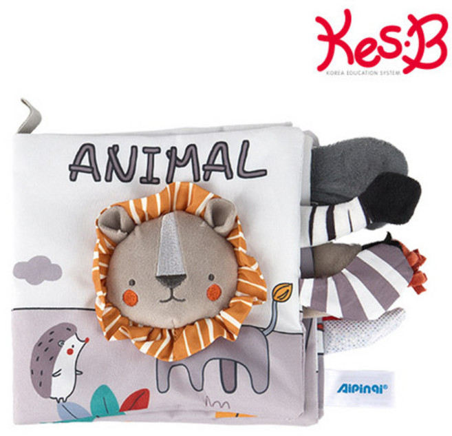 플레이 퍼니헝겊책 농장동물꼬리, 1개, 정글동물꼬리