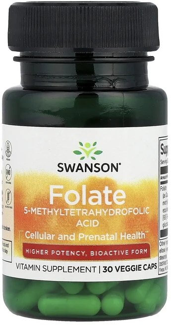 단백질 비타민 철분 마그내슘 칼슘 Swanson 엽산 베지 캡슐 30정(1정당 1360mcg DFE) 고루고루섭취해주세요, Swanson엽산베지캡슐30정1정당1360mcgDFE, 1개 - 쿠팡