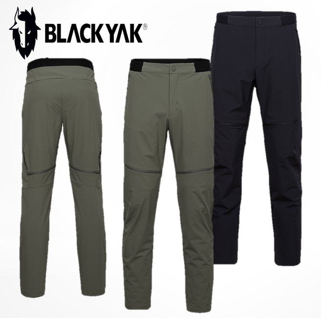 블랙야크 기능성긴바지 허벅지지퍼 반바지 봄 가을 남성 트랜스폼팬츠
