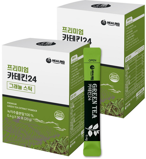 아임힐링 프리미엄 카테킨24 그래뉼스틱, 400mg, 50개입, 2개