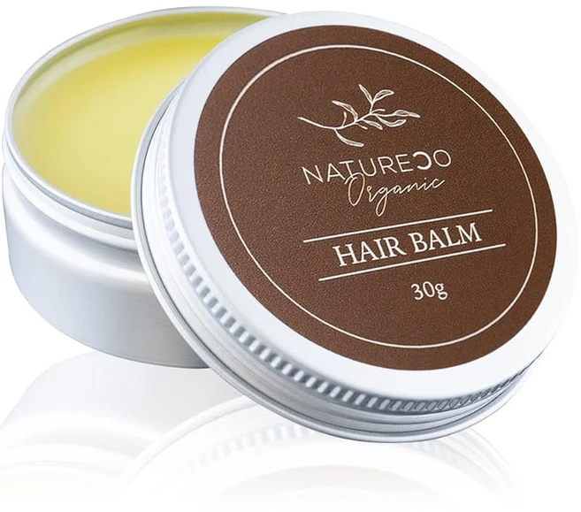 NATURECO 유기농 헤어밤 30g 헤어왁스 스타일링제 무첨가 헤어오일 보습에 젖은 머리 헤어 케어 스타일링 여성 왁스 헤어 크림 헤어 버터 전신 보습 립밤100%천연유래 트리트, 1g, 1개 - 쿠팡