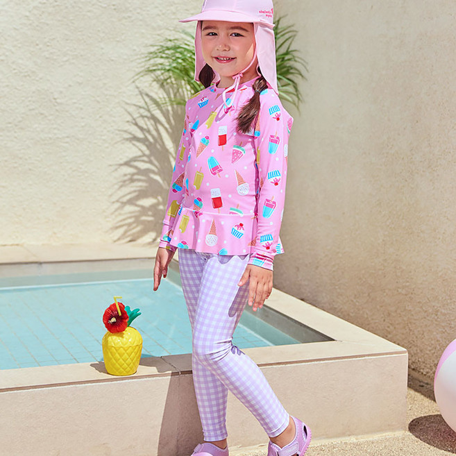 따블리에 여아수영복 아동래쉬가드 키즈래쉬가드 유아래쉬가드 여아래쉬가드 세트