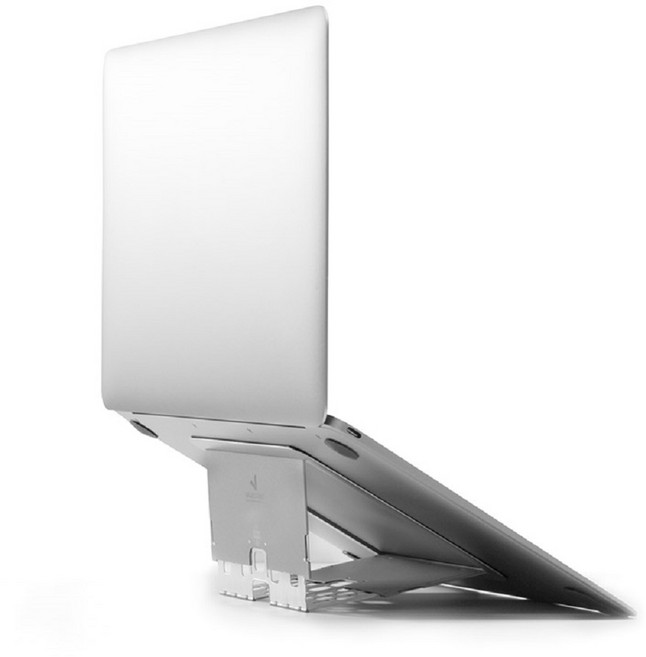 코시 노트북 초슬림 거치대 노트북스탠드 휴대용, 알로이 블랙, 1개