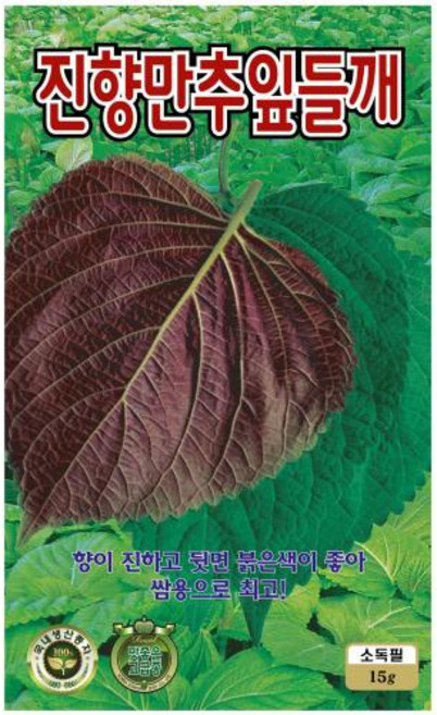 영농사 진향만추 잎들깨 씨앗 15g 깻잎씨, 1개
