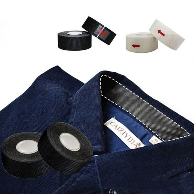 의류 옷 카라 셔츠 모자 오염 변색 방지 패치 테이프 수선 매직테이프 접착 시트 옷수선, 상품선택, 블랙, 블랙