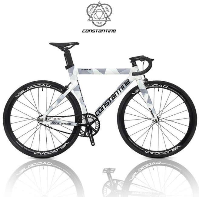 2025 콘스탄틴 어베인 픽시 자전거, 1개, 54cm, 패턴 쿨 화이트