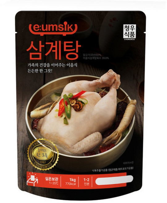 청우식품 이음식 삼계탕 1kg, 1개